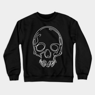 Skull Line Art Crewneck Sweatshirt